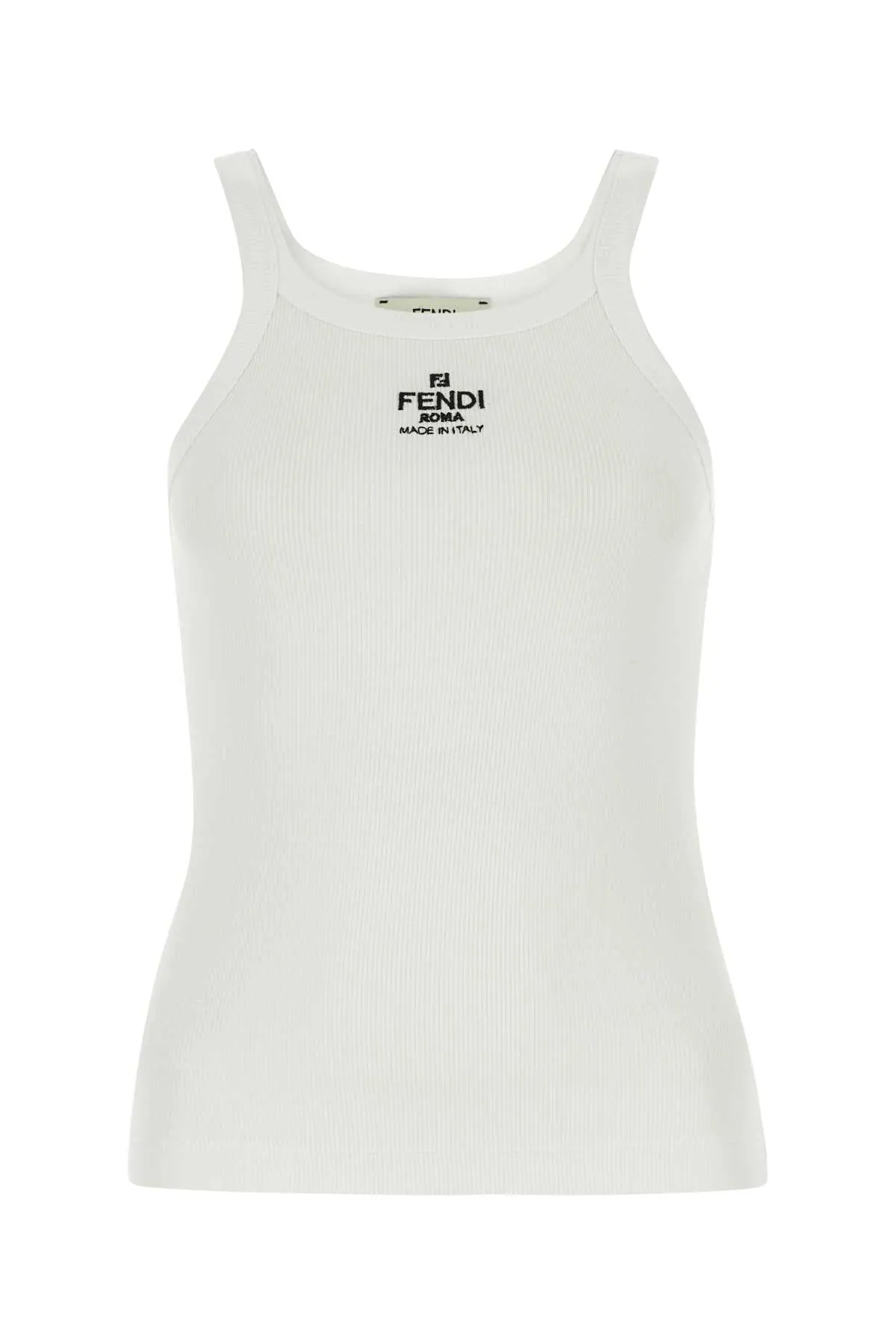 WHITE CANALED TANK TOP sold by Lord & Taylor