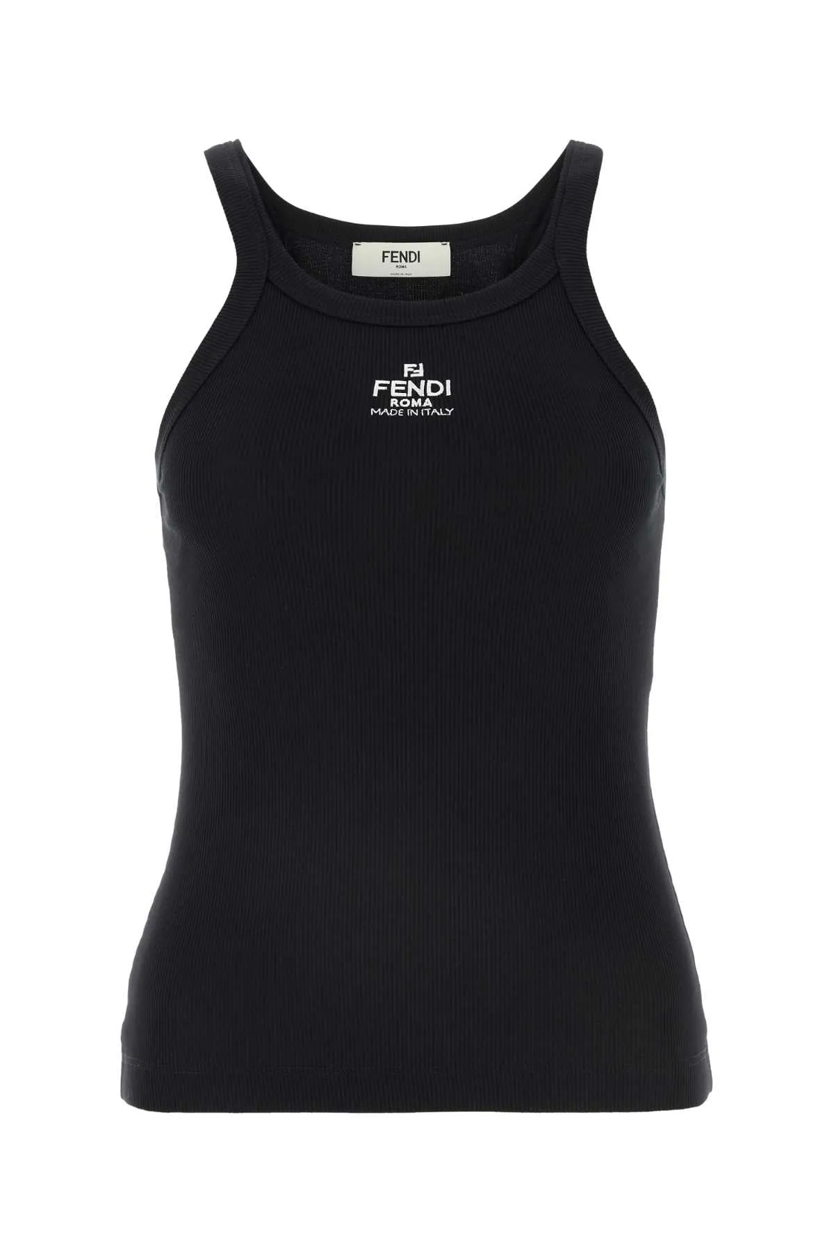 BLACK RIBBED TANK TOP sold by Lord & Taylor