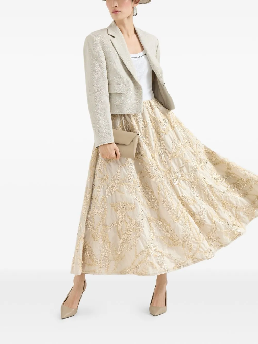 EMBROIDERED LONG SKIRT sold by Lord & Taylor