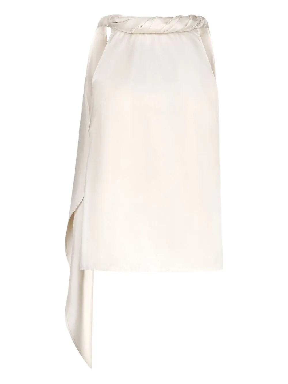 SM WILMA BEIGE TWISTED SILK TOP sold by Lord & Taylor product image thumbnail 3