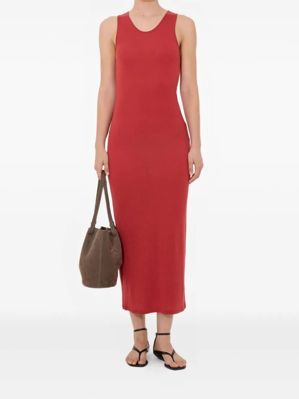 MYRON RED TILE LONG STRAPS DRESS sold by Lord & Taylor product image thumbnail 4