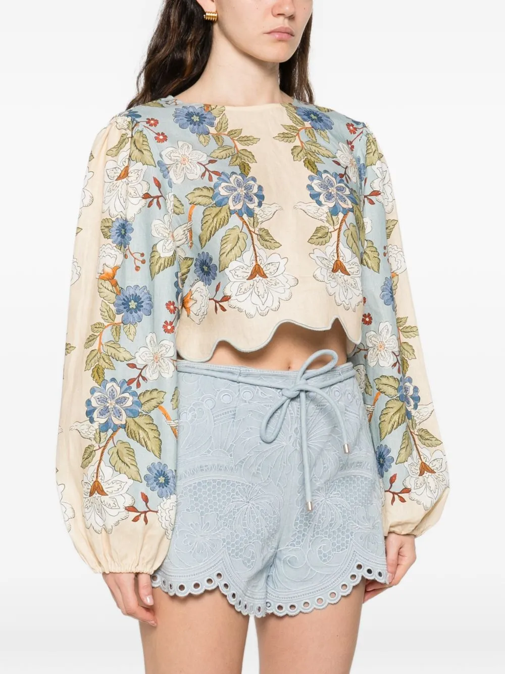 TOP ML NATURAL CELESTE EST FLORES PAJARO sold by Lord & Taylor product image thumbnail 4