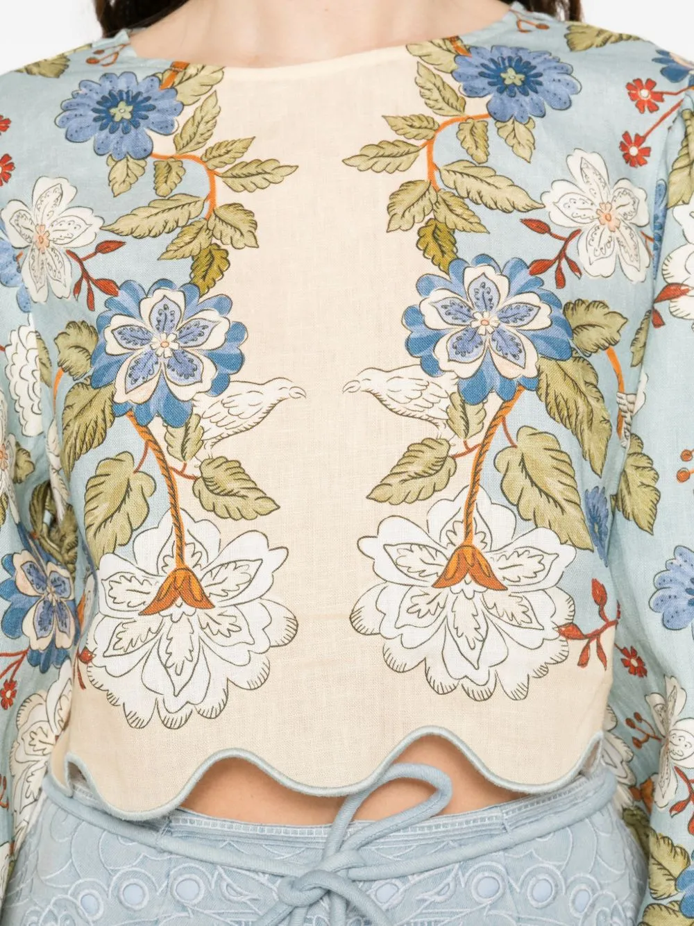 TOP ML NATURAL CELESTE EST FLORES PAJARO sold by Lord & Taylor product image thumbnail 2