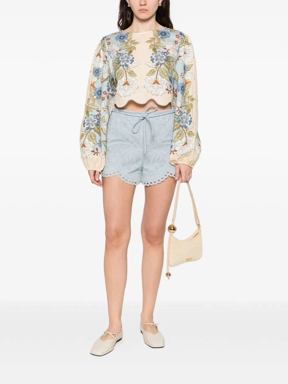 TOP ML NATURAL CELESTE EST FLORES PAJARO sold by Lord & Taylor product image thumbnail 3