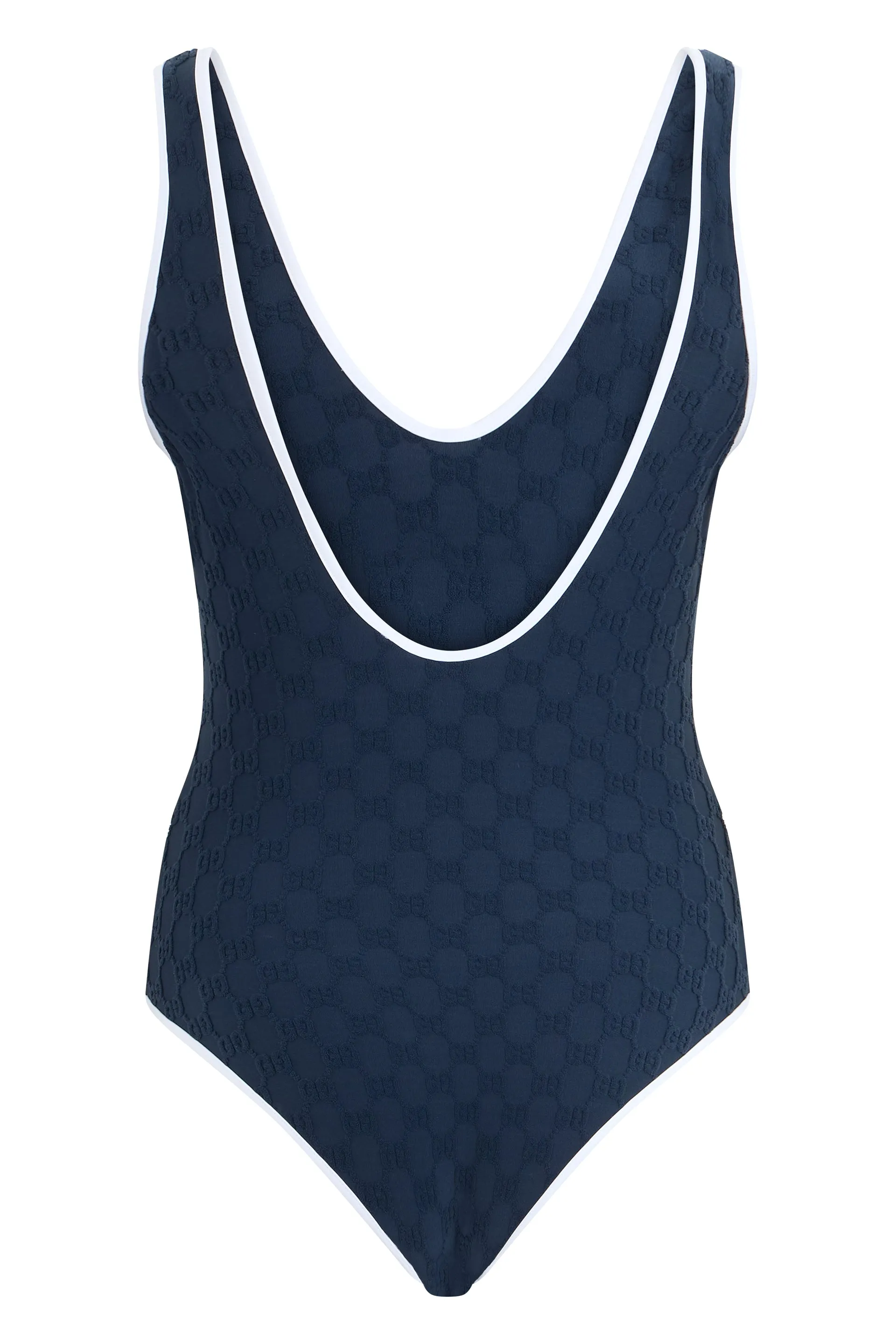 One-piece Swimsuit Jersey Jacquard Blue sold by Lord & Taylor product image thumbnail 2