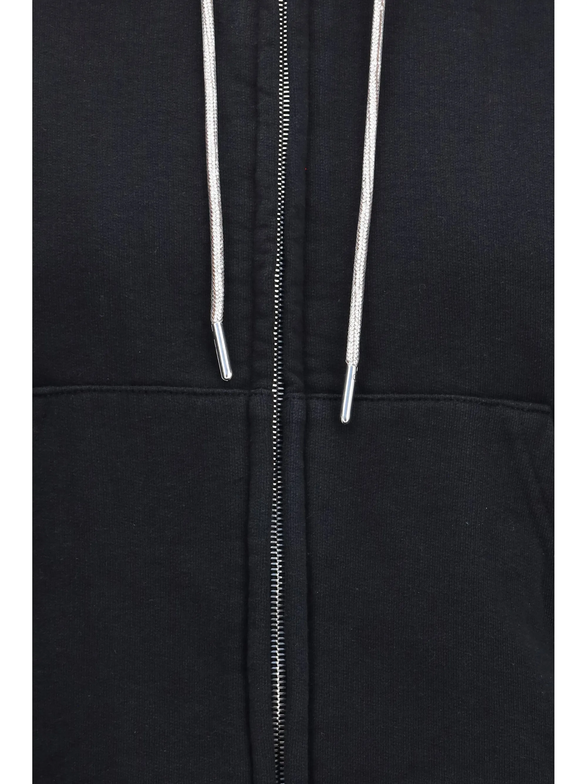 Zip-Up Hoodie Crystal Drawcord Black sold by Lord & Taylor product image thumbnail 2