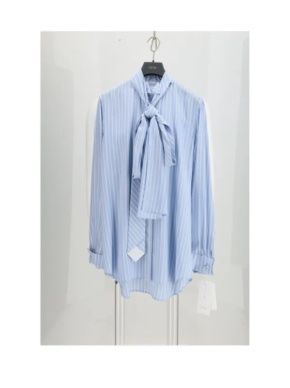 Shirt Silk Blue made by Dior