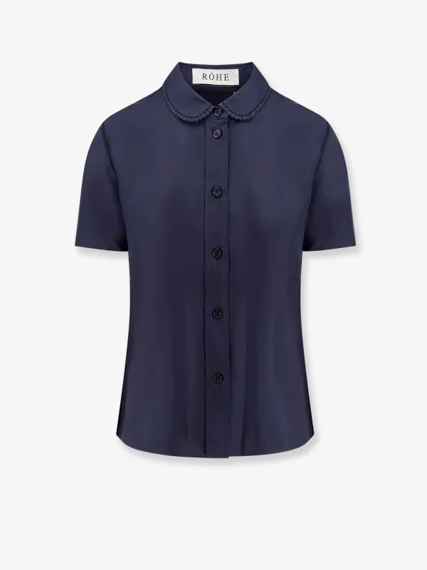 Silk Shirt Blue made by Rohe