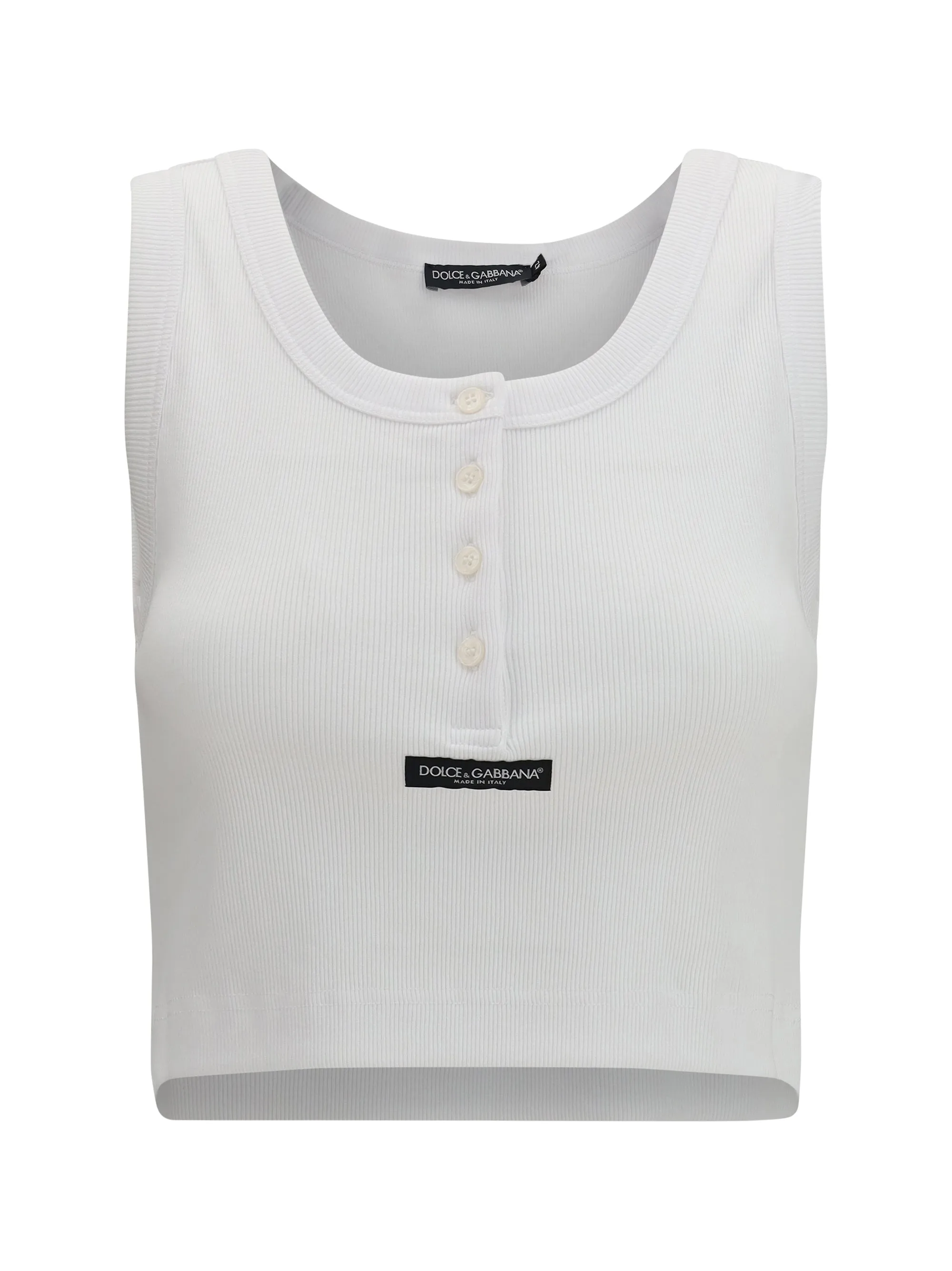Tank Top Ribbed Optical White sold by Lord & Taylor