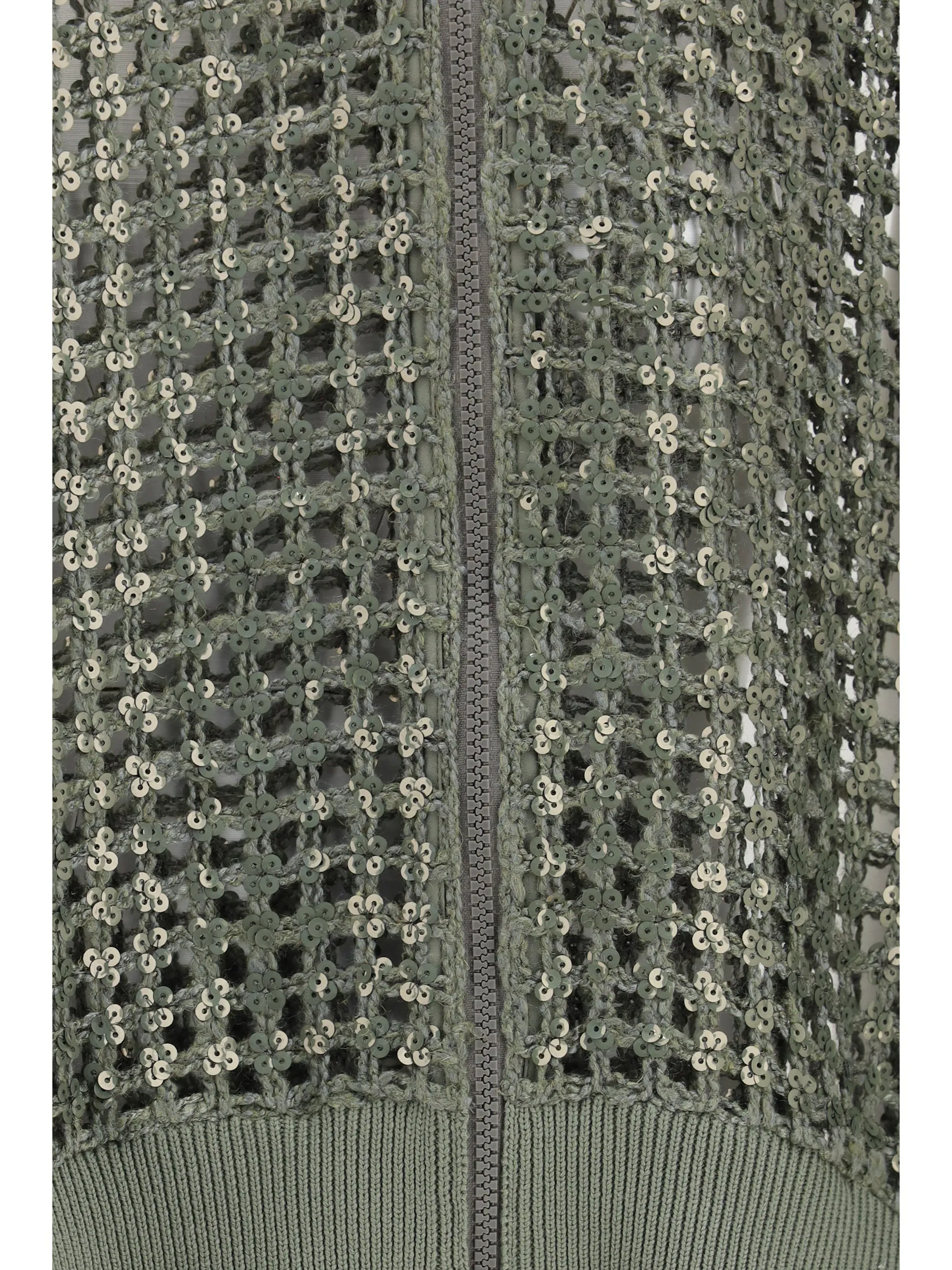 Cardigan Net Embroidery Eucalyptus Silk-Linen sold by Lord & Taylor product image thumbnail 3