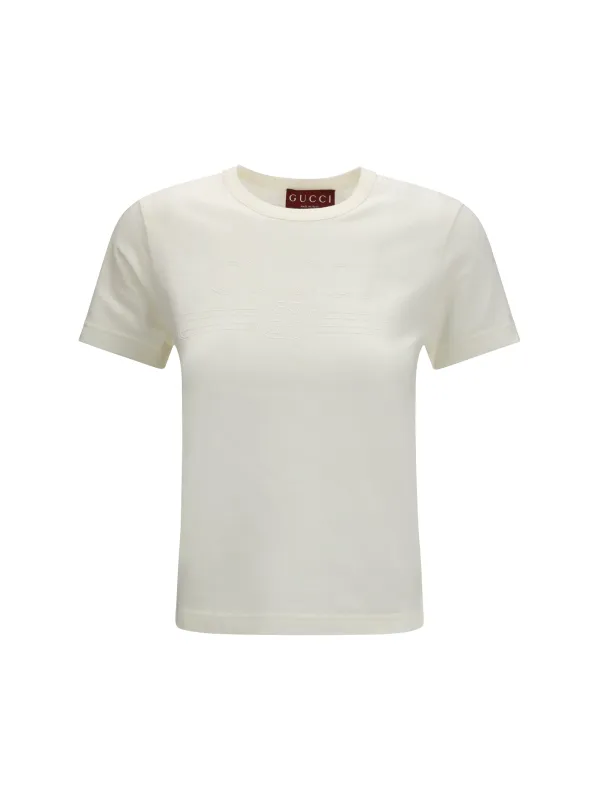 Cotton T-shirt Milk made by Gucci