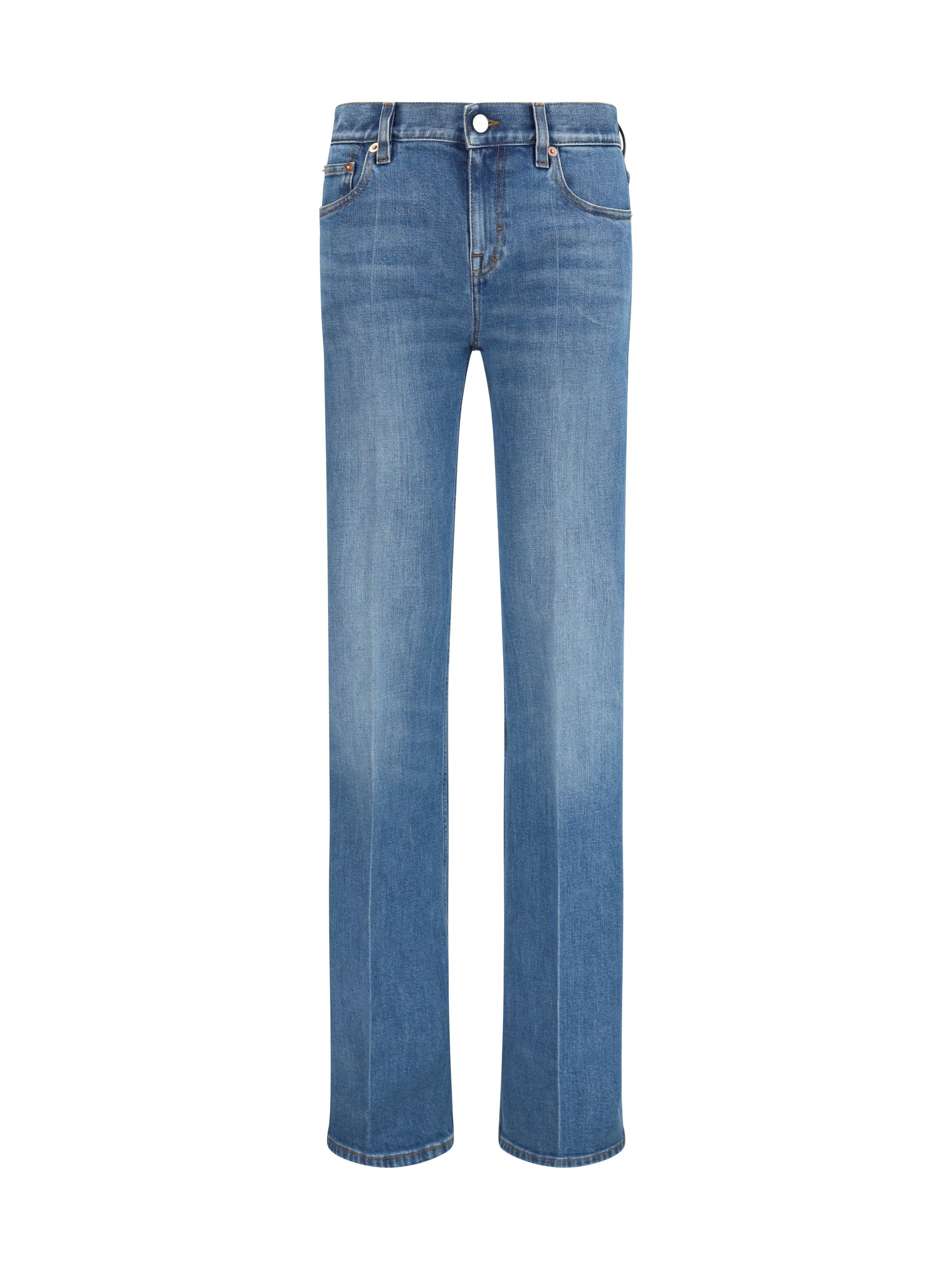 Jeans Flared Stretch Cotton Blue sold by Lord & Taylor