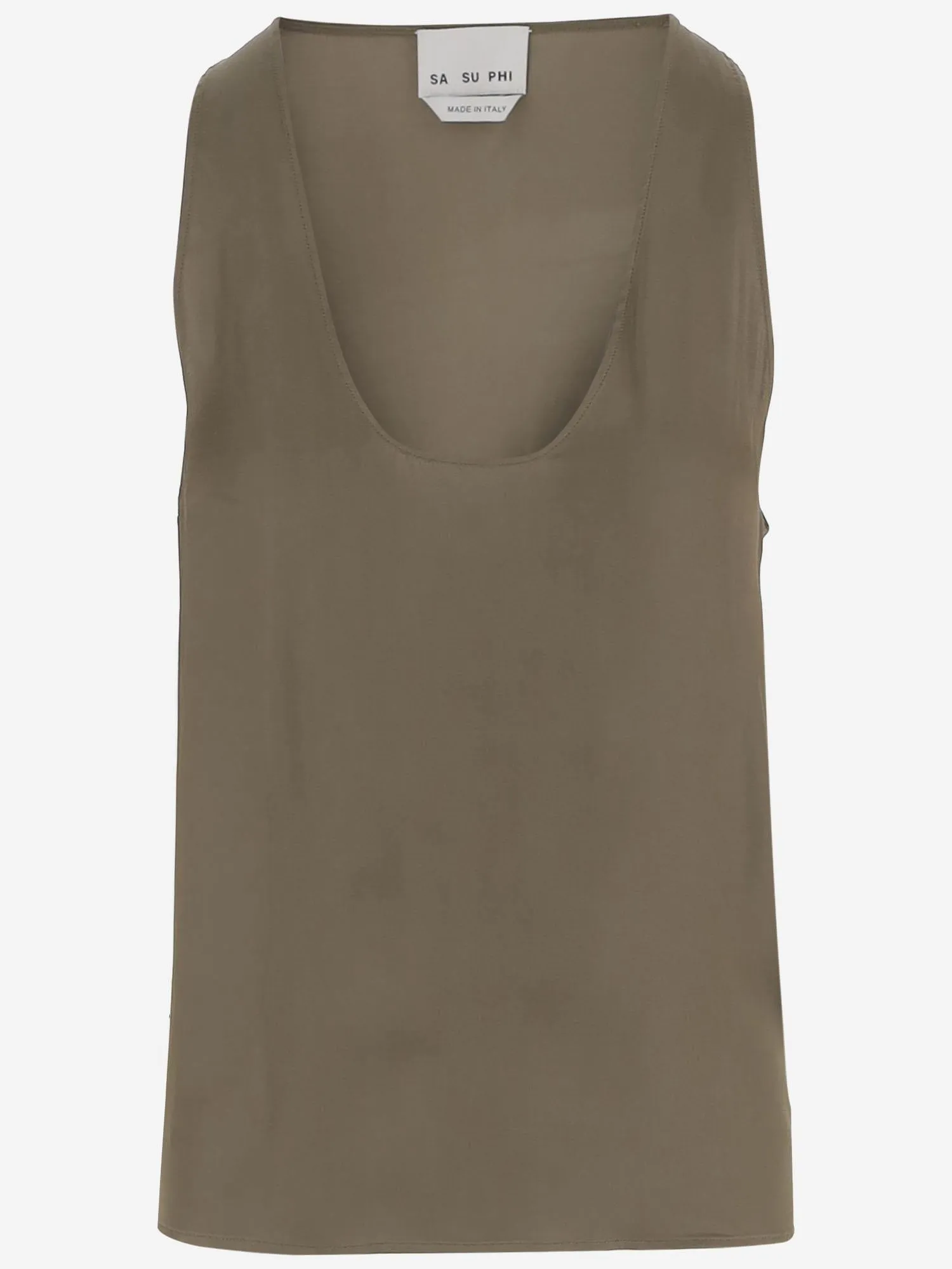 Tank Top Viscose Khaki sold by Lord & Taylor