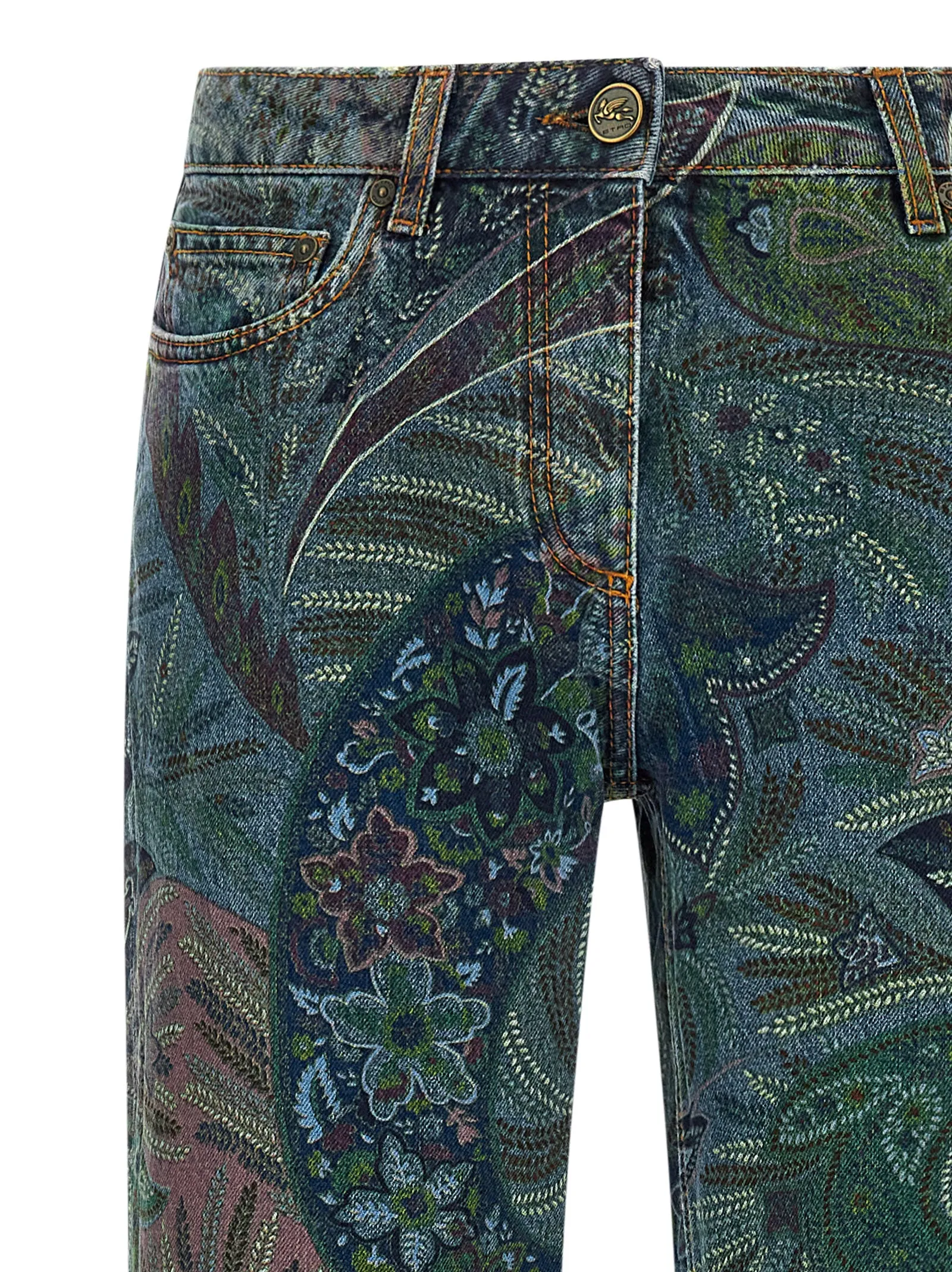 Floral print jeans sold by Lord & Taylor product image thumbnail 3