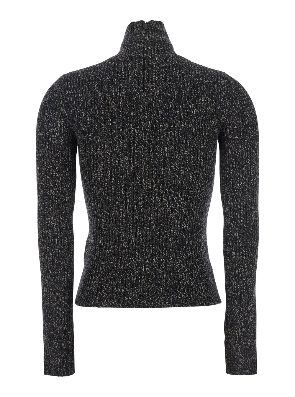 Grey Turtleneck Sweater with Ribbed Design sold by Lord & Taylor product image thumbnail 2