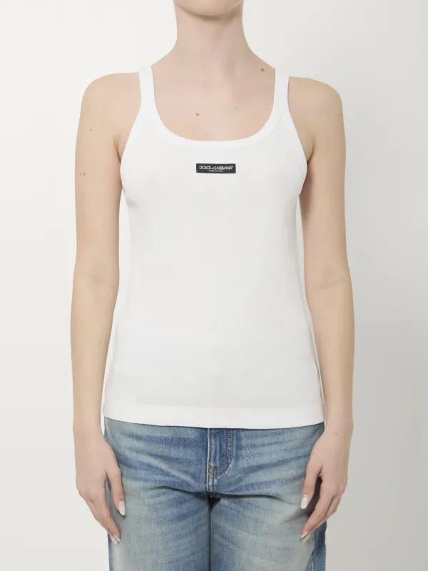 Ribbed tank top made by Dolce & Gabanna