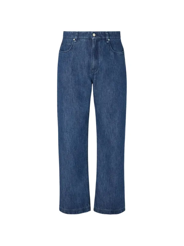 Straight leg jeans 5 pockets made by Fendi