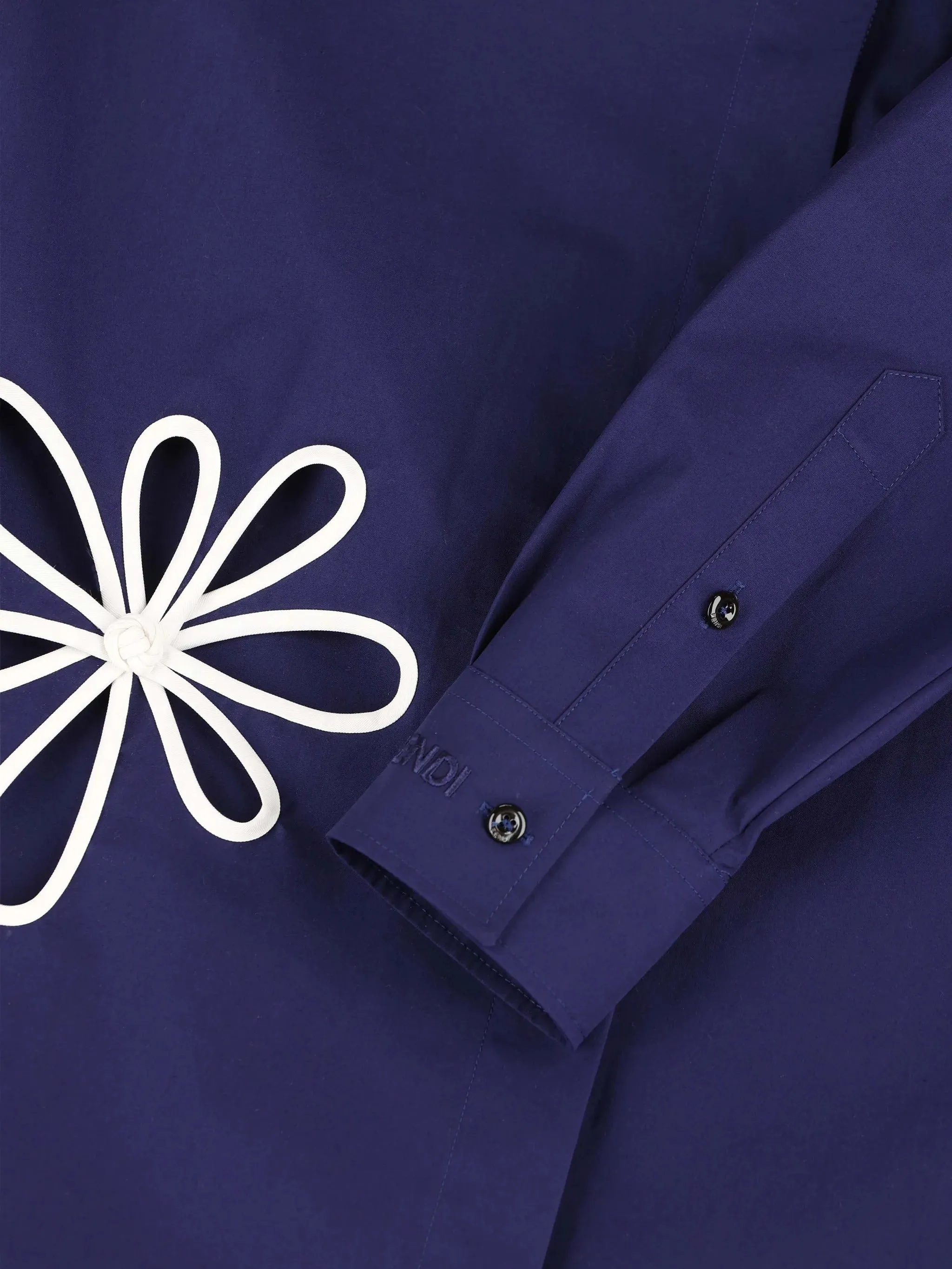 Cotton shirt with cut out sold by Lord & Taylor product image thumbnail 3
