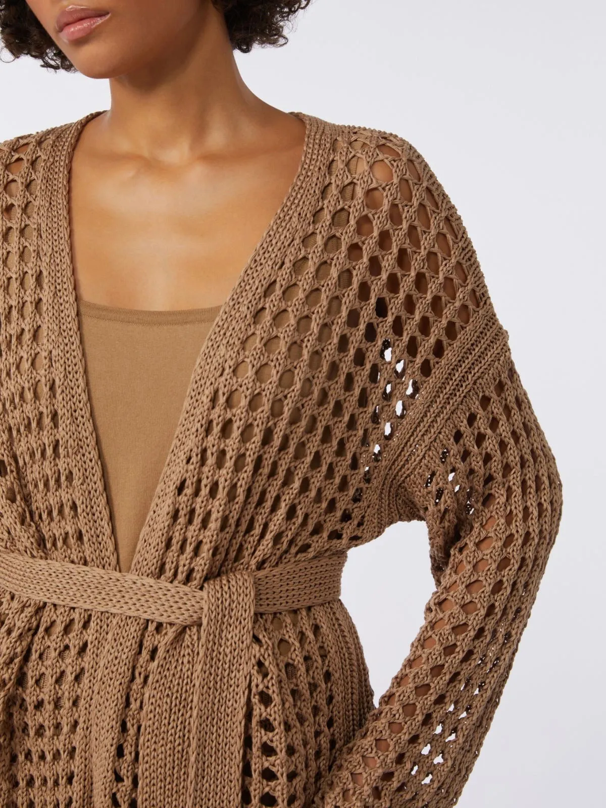 MESH COTTON CARDIGAN sold by Lord & Taylor product image thumbnail 5