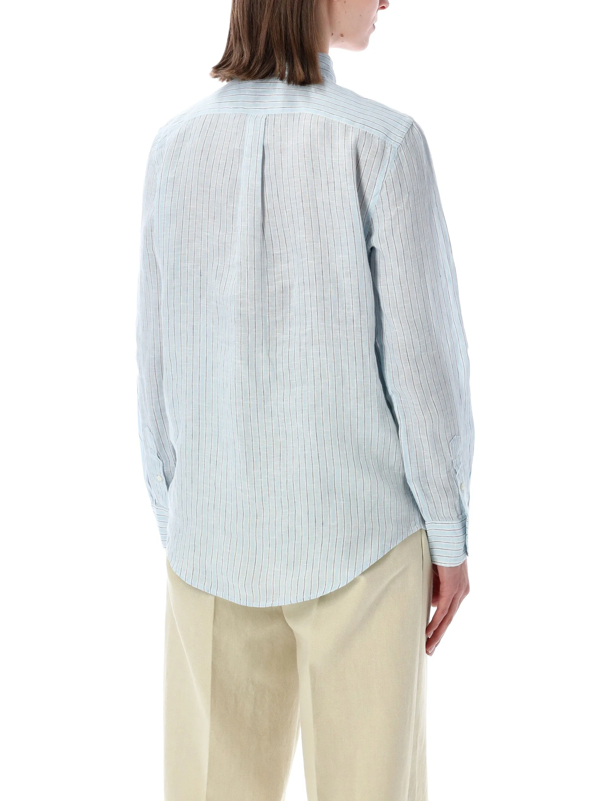 CLASSIC FIT STRIPED LINEN SHIRT sold by Lord & Taylor product image thumbnail 2