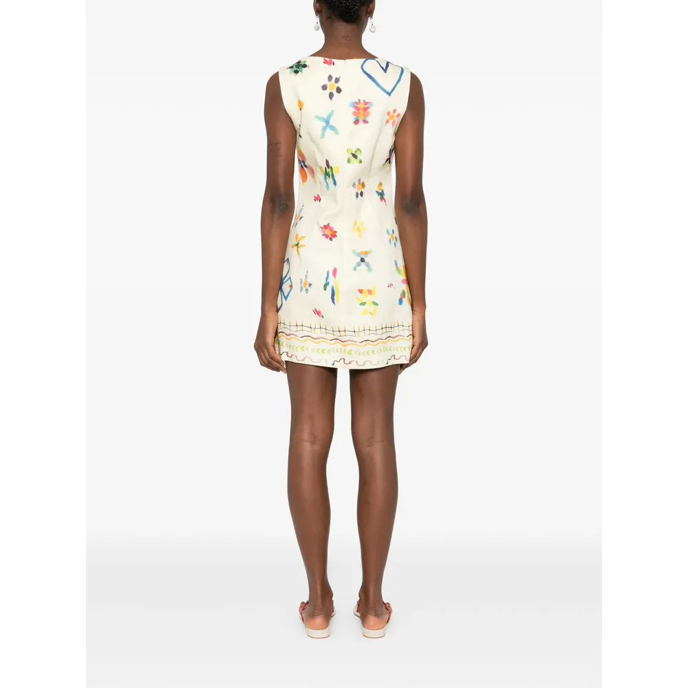 Sleeveless Mini Dress with Yellow Print sold by Lord & Taylor product image thumbnail 3