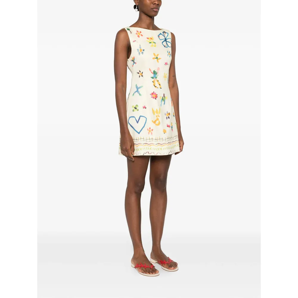 Sleeveless Mini Dress with Yellow Print sold by Lord & Taylor product image thumbnail 5
