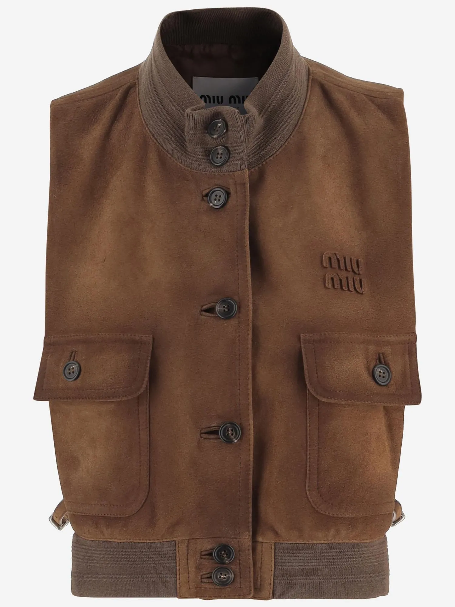 Vest Waxed Suede Brown sold by Lord & Taylor