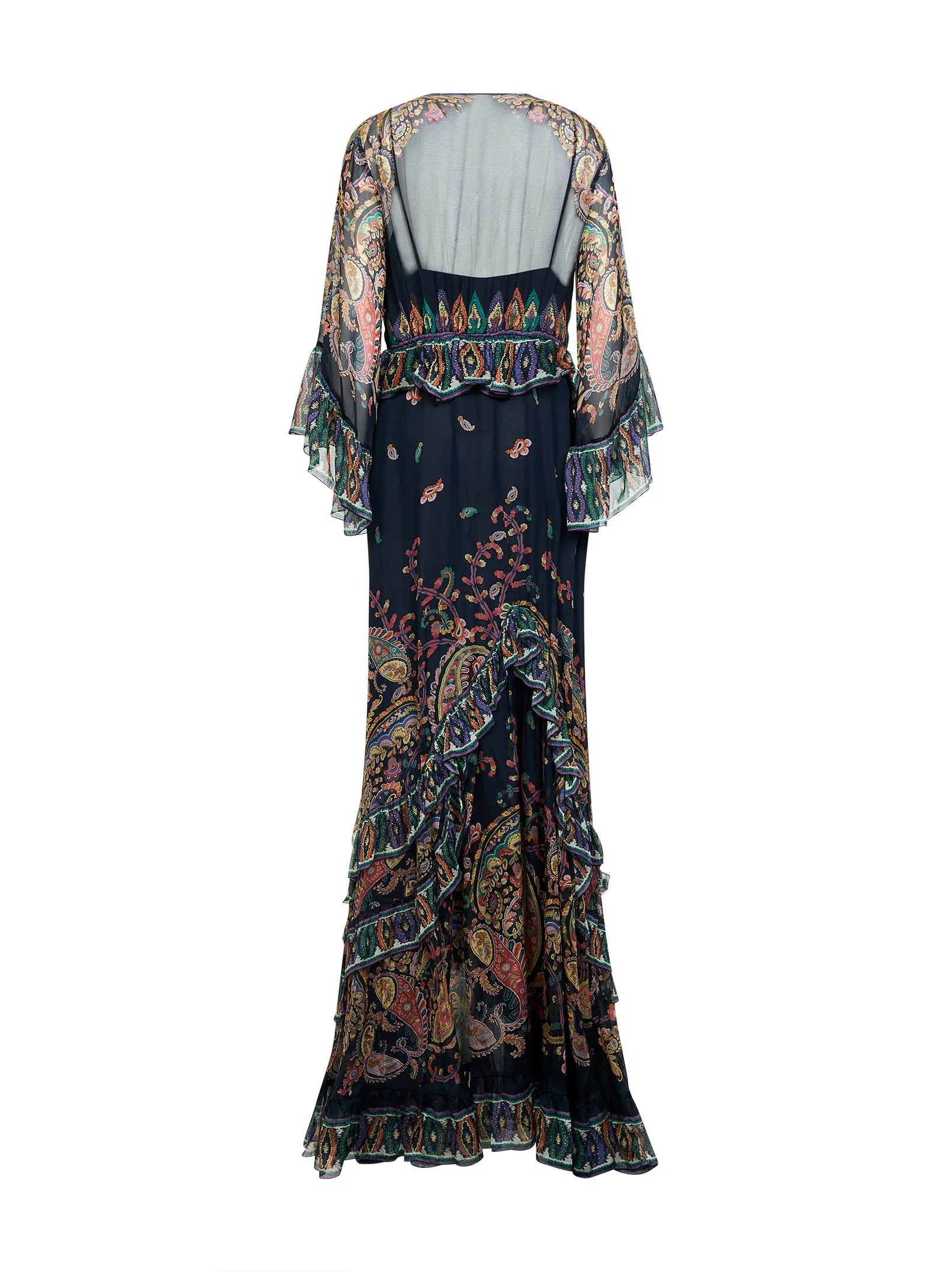 Long Silk Chiffon Dress Blue sold by Lord & Taylor product image thumbnail 2