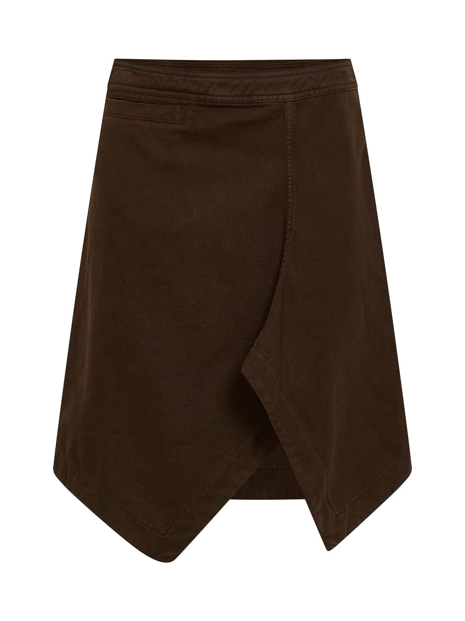Skirt Asymmetric Denim Brown sold by Lord & Taylor