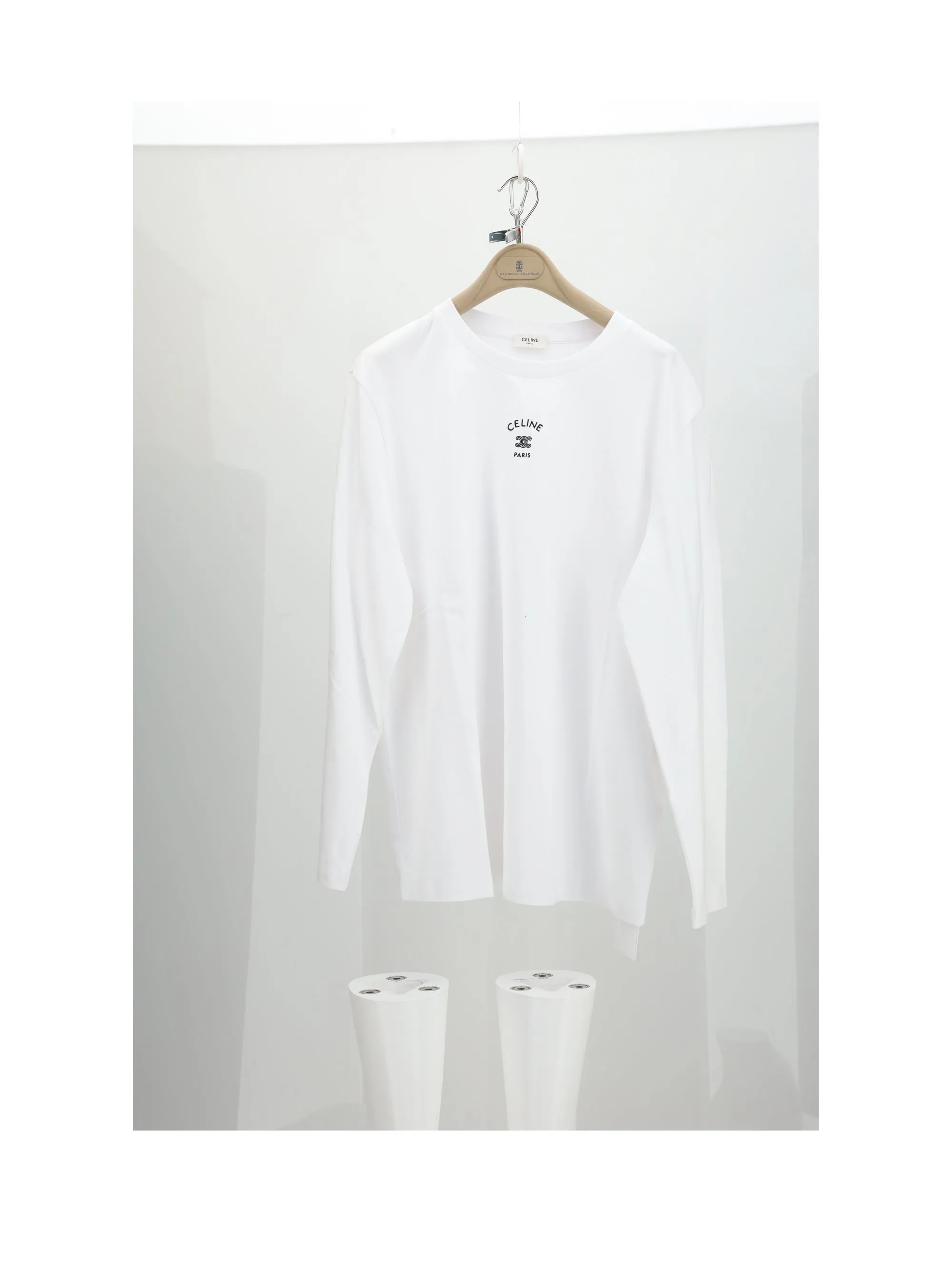 Long-Sleeved T-Shirt Off-White/Black sold by Lord & Taylor