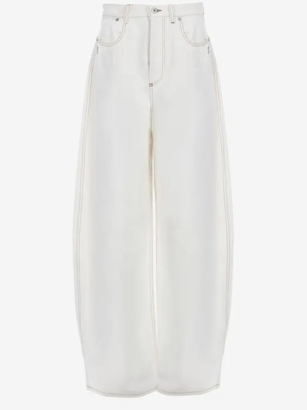 Jeans Cotton Denim White made by Jacquemus