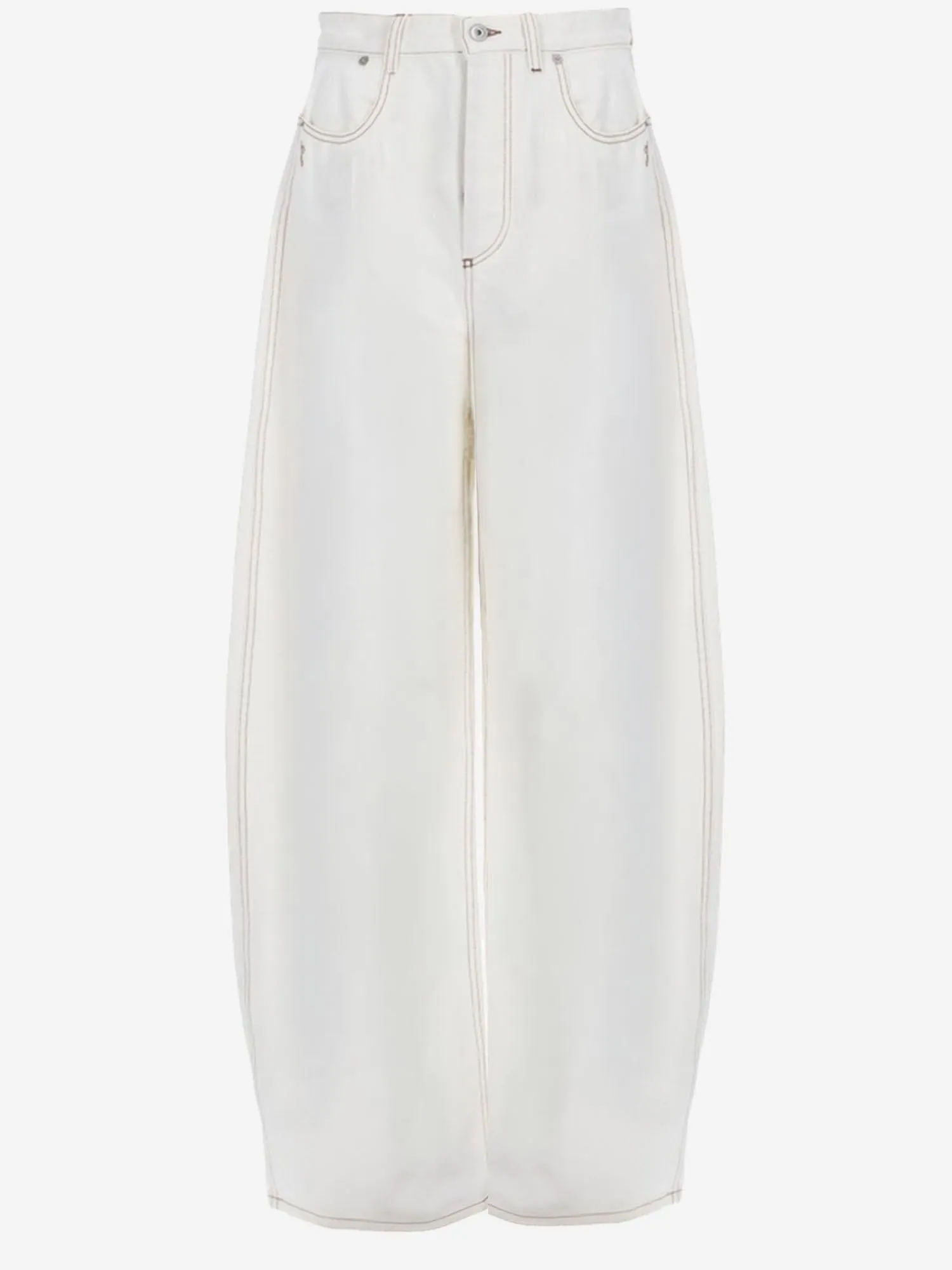 Jeans Cotton Denim White sold by Lord & Taylor