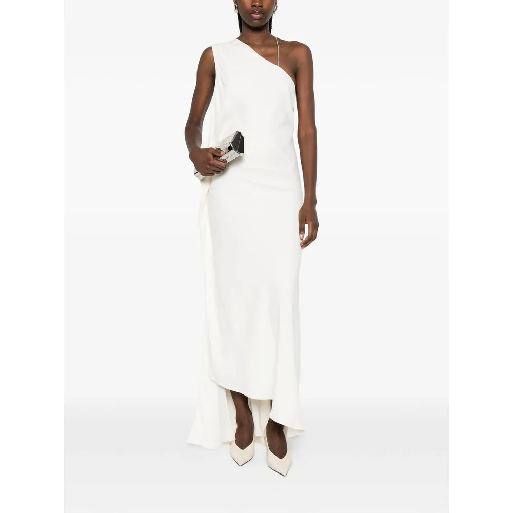 One-Shoulder Draped Dress with Chain Detail sold by Lord & Taylor product image thumbnail 4