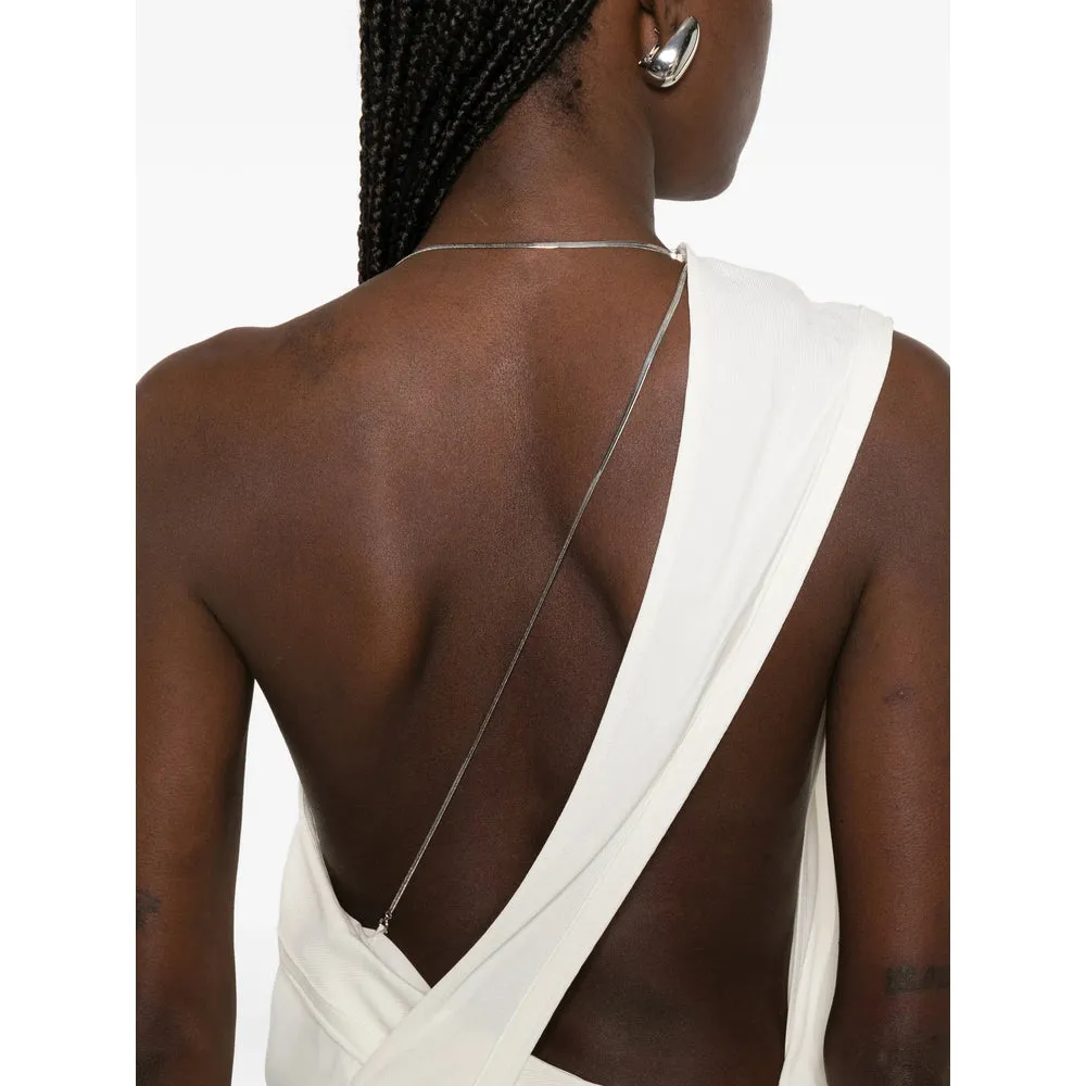 One-Shoulder Draped Dress with Chain Detail sold by Lord & Taylor product image thumbnail 5