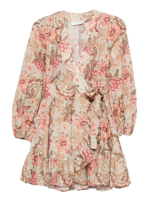 DAYLIGHT MINI WRAP DRESS made by Zimmermann