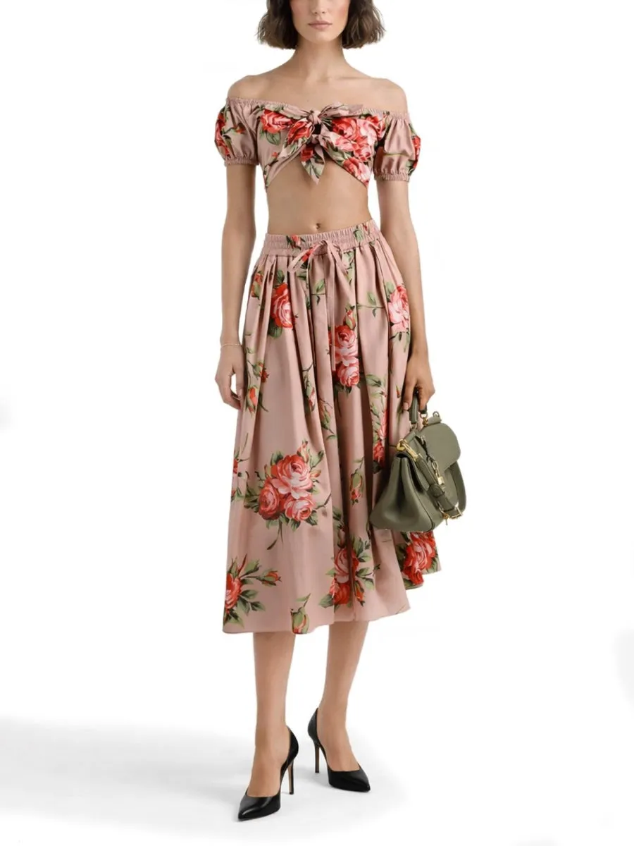 Midi Skirt Pink Print sold by Lord & Taylor product image thumbnail 3
