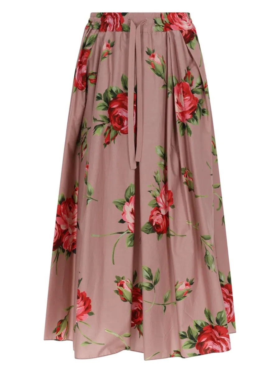 Midi Skirt Pink Print sold by Lord & Taylor
