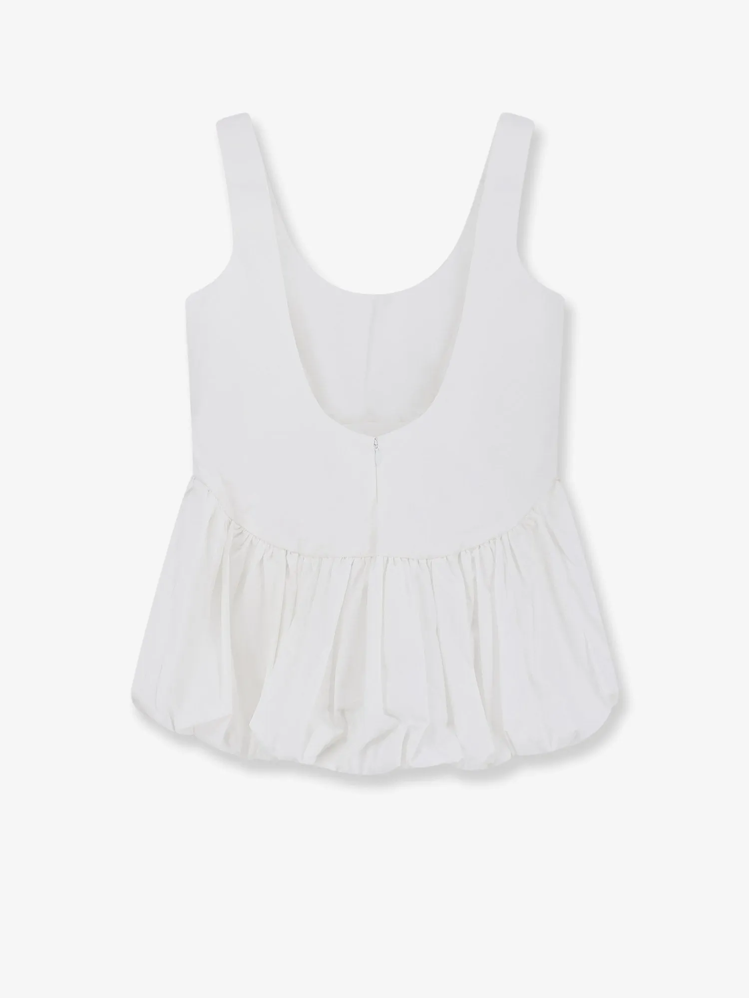 Tank Top Peplum Cotton White sold by Lord & Taylor product image thumbnail 2