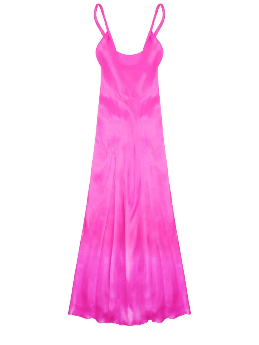 Long Dress with Knot Pink Silk sold by Lord & Taylor product image thumbnail 2