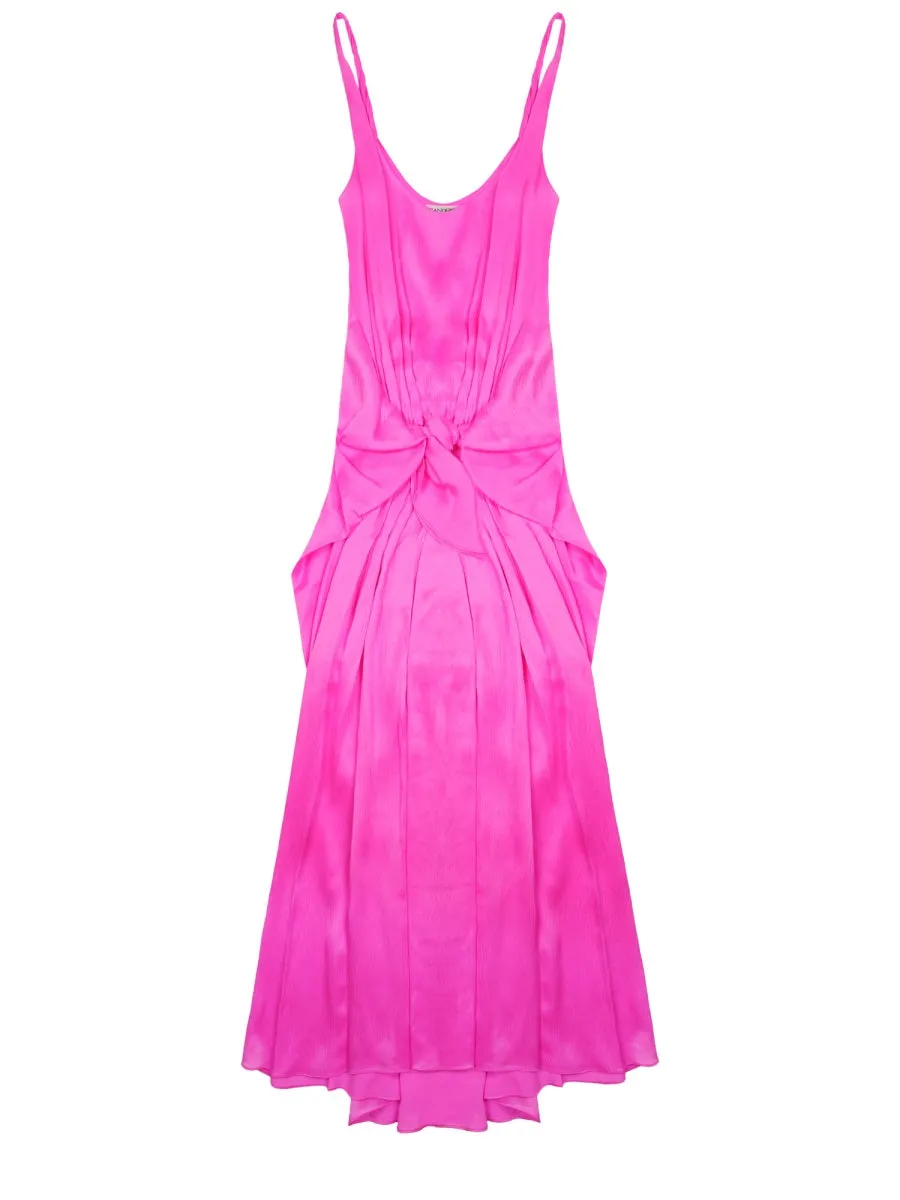 Long Dress with Knot Pink Silk sold by Lord & Taylor