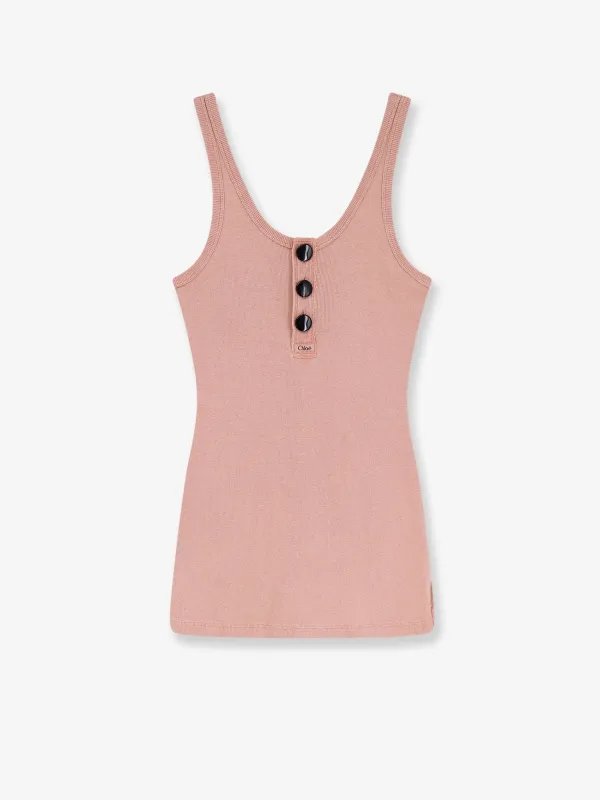 Tank Top Cotton Pink made by Chloe