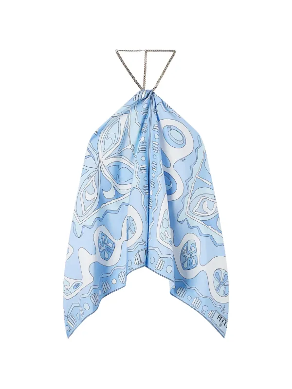 SILK TOP WITH ANGLES PRINT made by Emilio Pucci