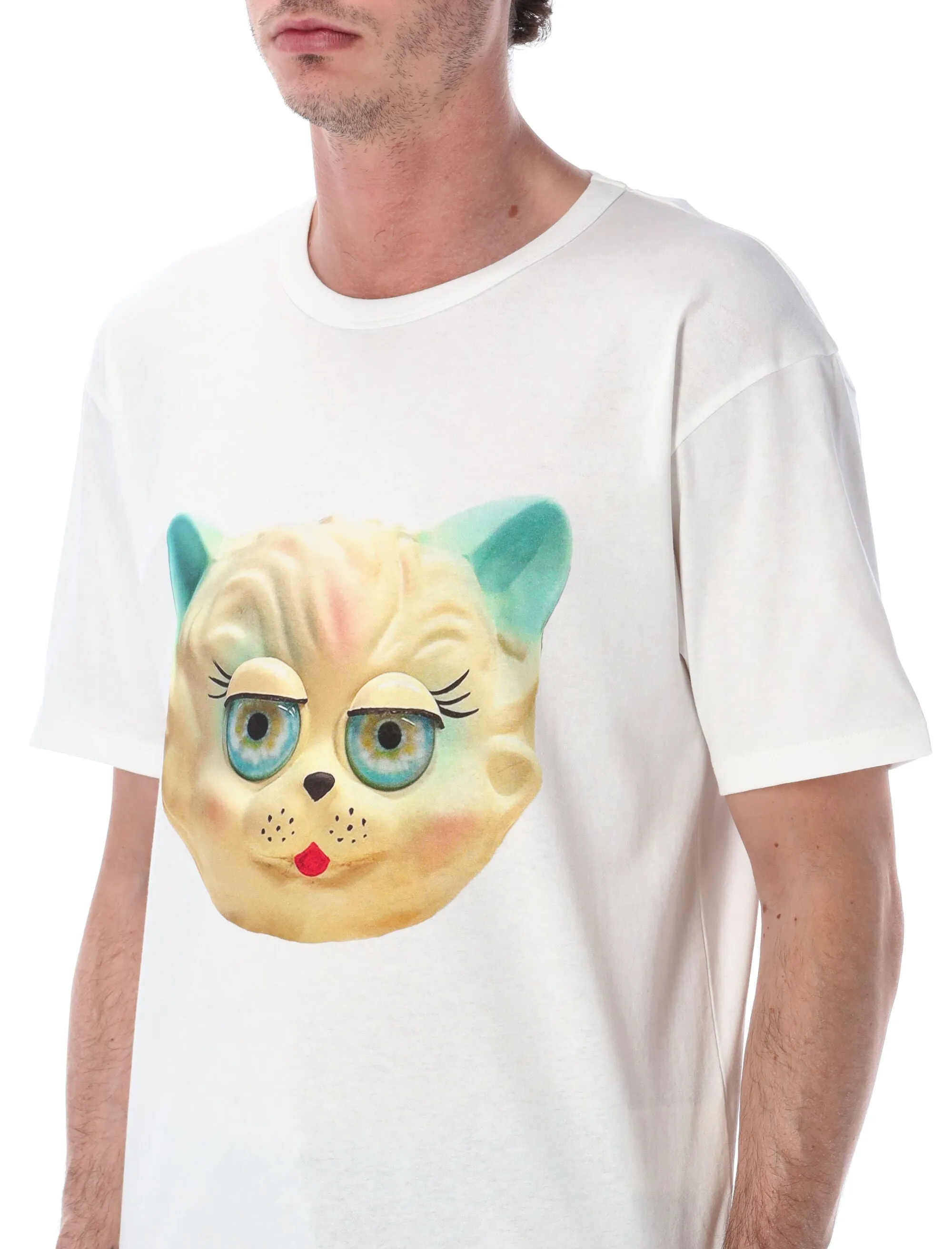 T-SHIRT WITH LE CHAT DE LA MAISON PRINT sold by Lord & Taylor product image thumbnail 3