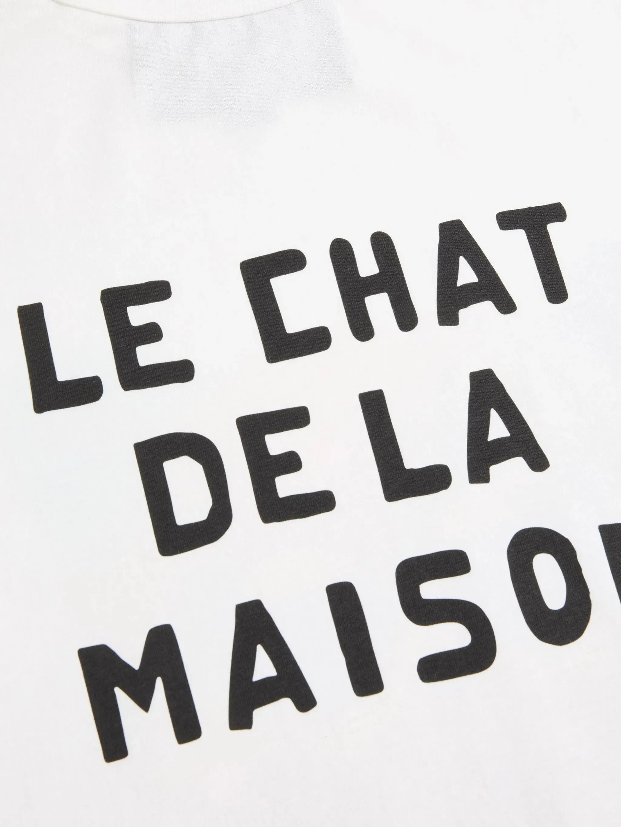 T-SHIRT WITH LE CHAT DE LA MAISON PRINT sold by Lord & Taylor product image thumbnail 5