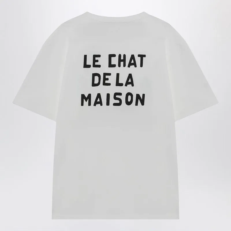 T-SHIRT WITH LE CHAT DE LA MAISON PRINT sold by Lord & Taylor product image thumbnail 2
