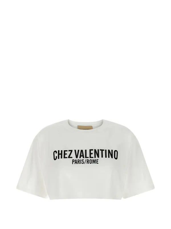 T-SHIRT WITH CHEZ VALENTINO PRINT made by Valentino Garavani
