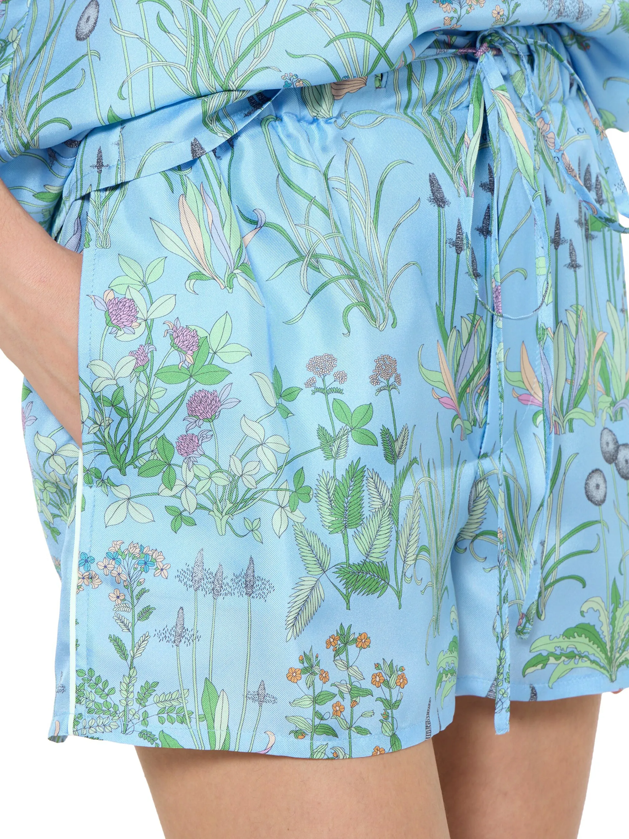 PRINTED SILK TWILL SHORTS sold by Lord & Taylor product image thumbnail 3