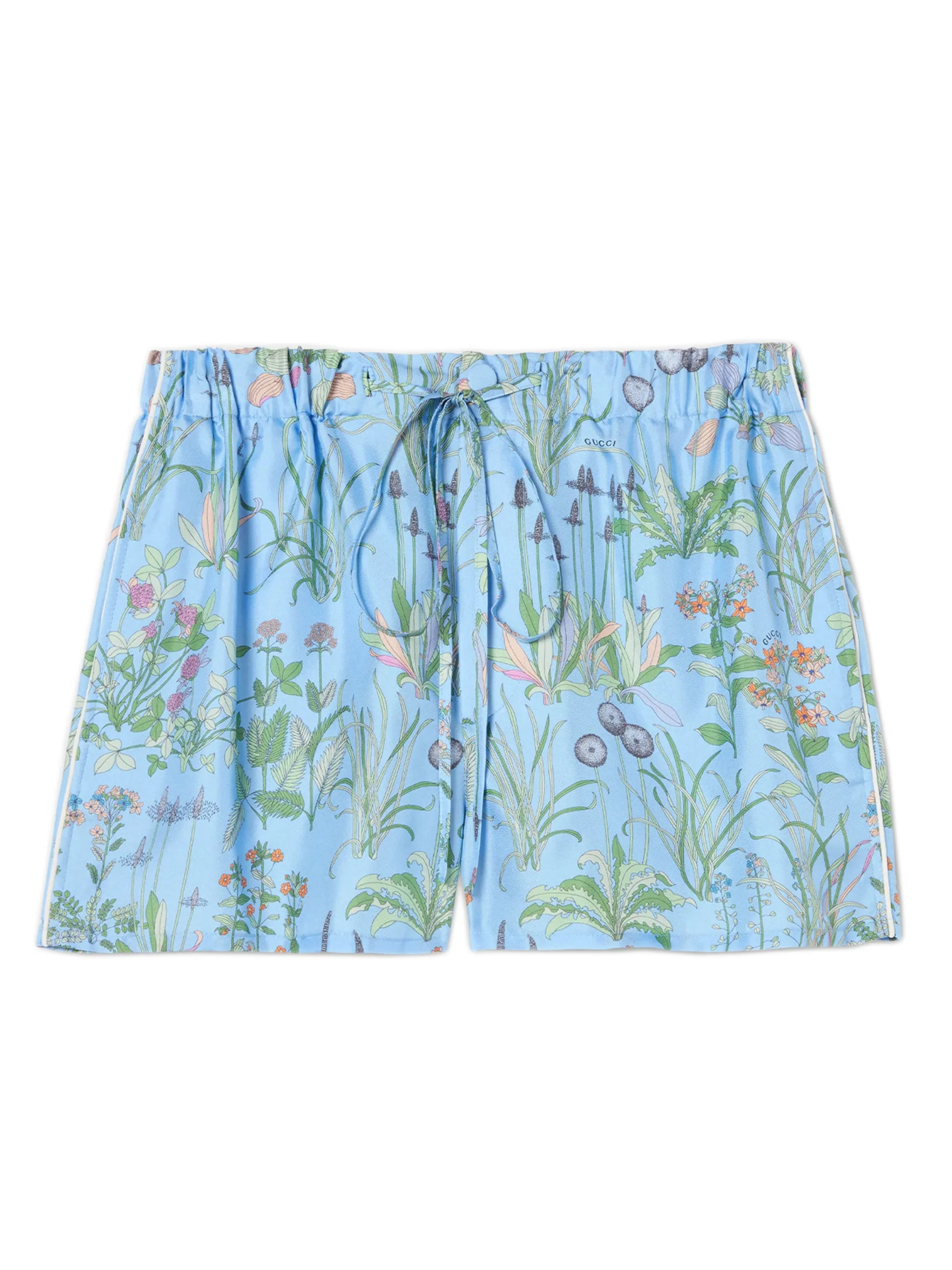 PRINTED SILK TWILL SHORTS sold by Lord & Taylor
