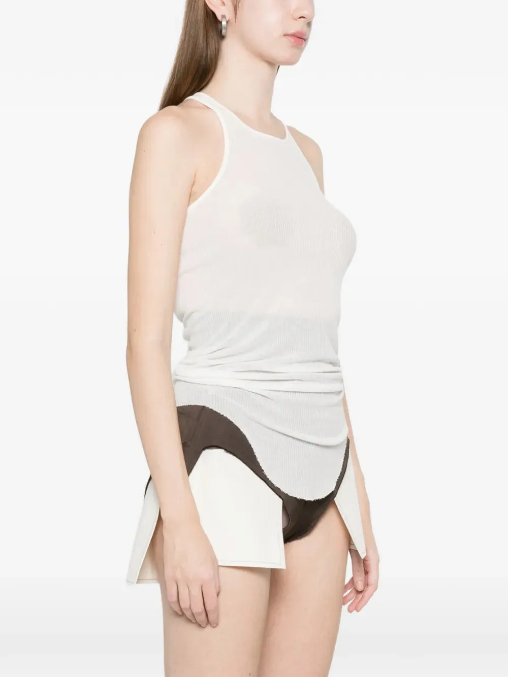 BASIC RIB TANK TOP sold by Lord & Taylor product image thumbnail 3