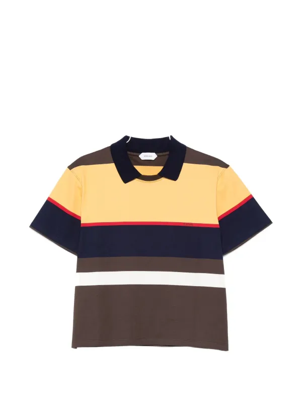 STRIPED COTTON-JERSEY T-SHIRT made by Versace